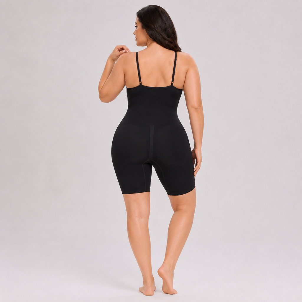 Tummy Control Seamless Shaping Bodysuit Black