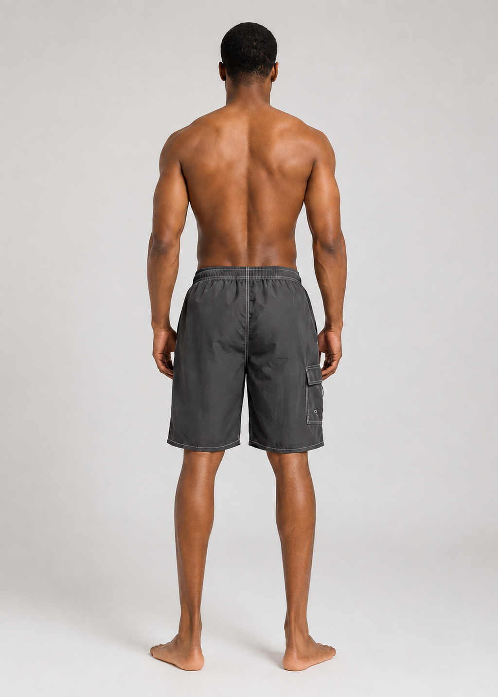 Quick Dry Cargo Swim Shorts Grey