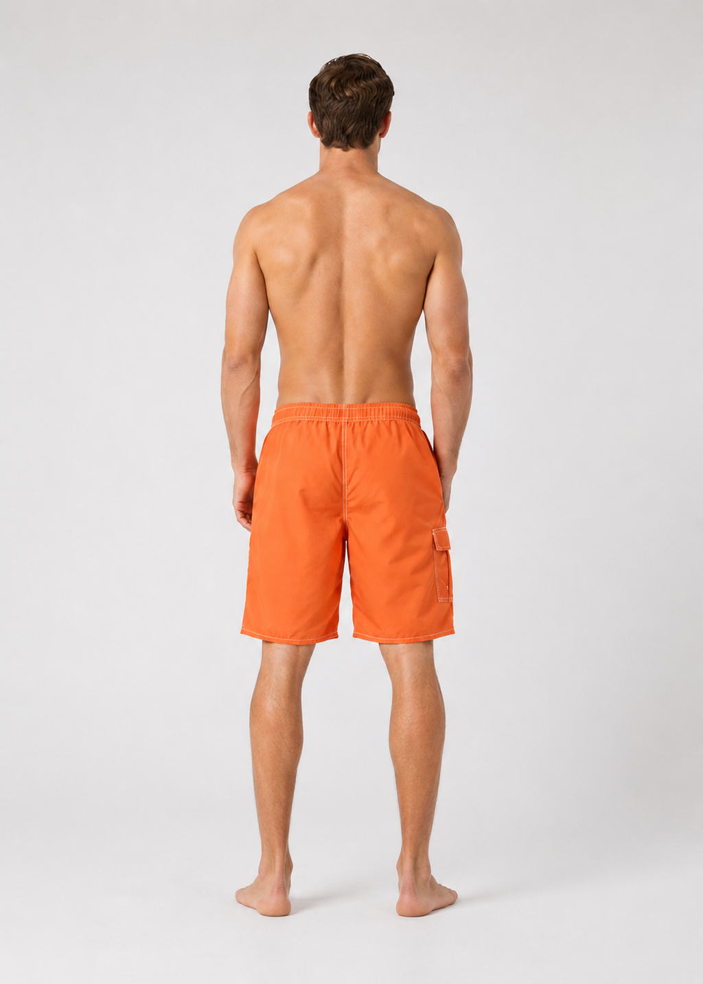 Quick Dry Cargo Swim Shorts Orange