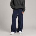 Fleece Wide Leg Sweatpants Navy