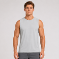 Quick Dry UPF Crew Neck Tank Light Grey