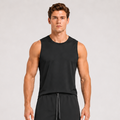 Quick Dry UPF Crew Neck Tank Black