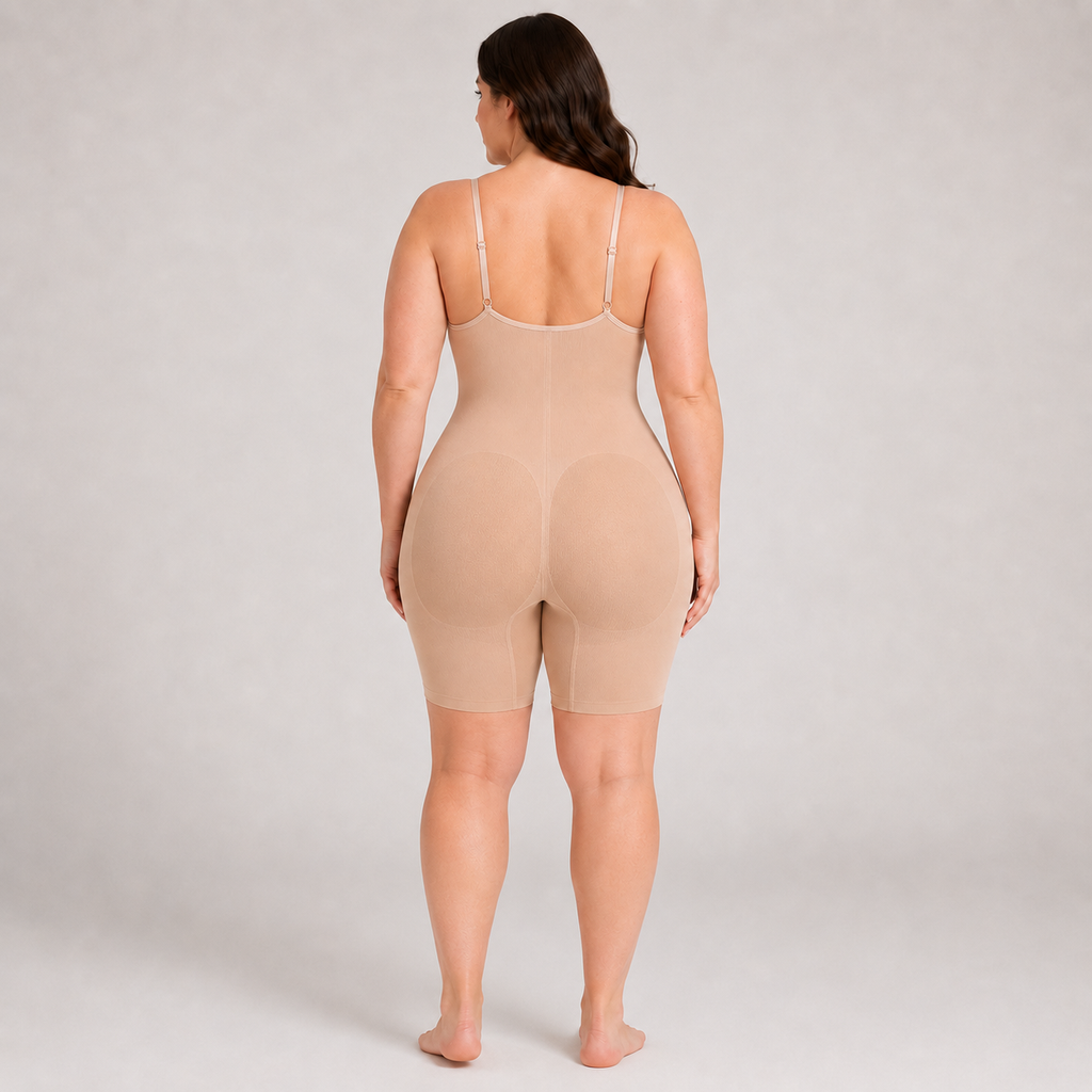 Tummy Control Seamless Shaping Bodysuit Beige