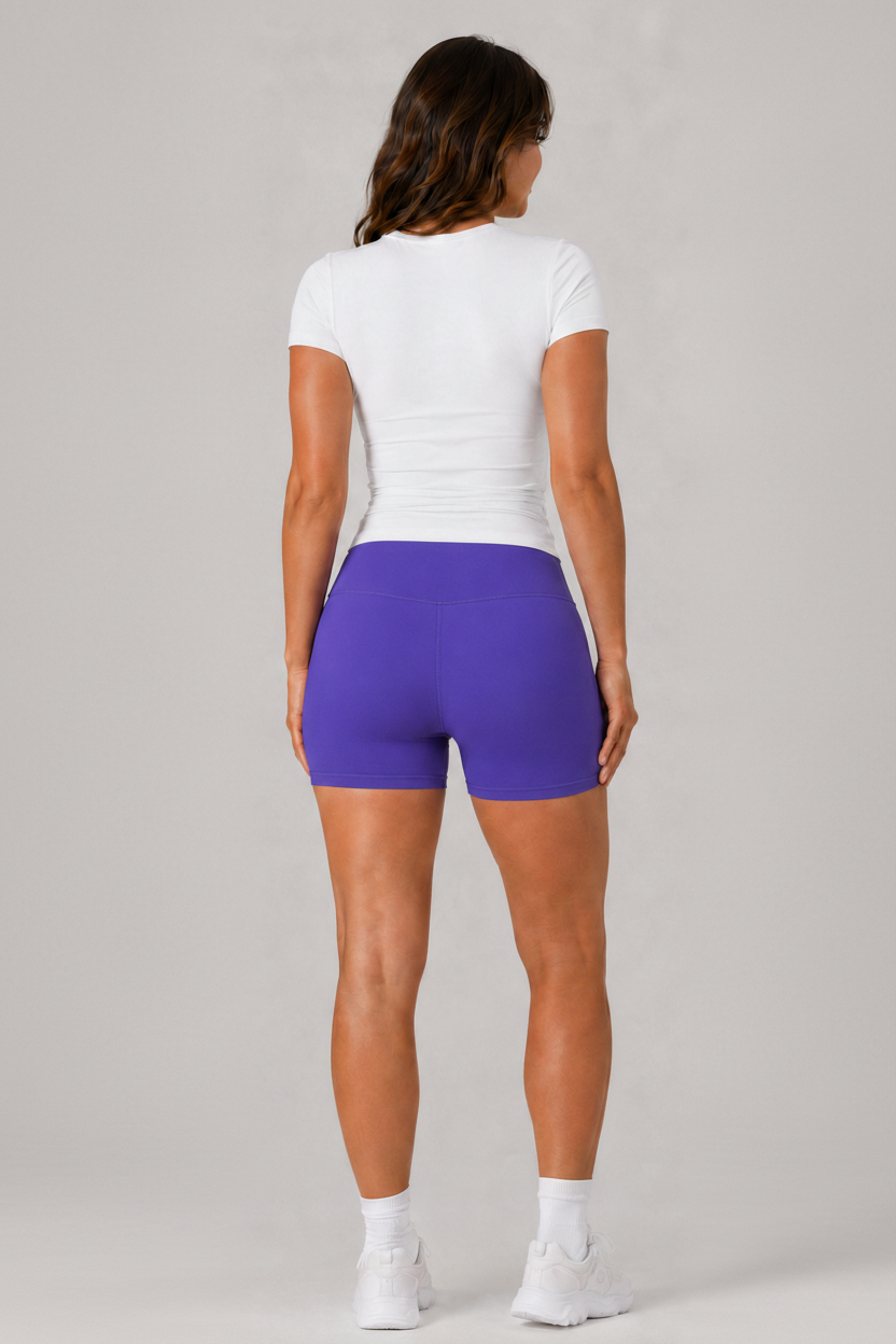 Sculpting Slim Fit Crop Tee White