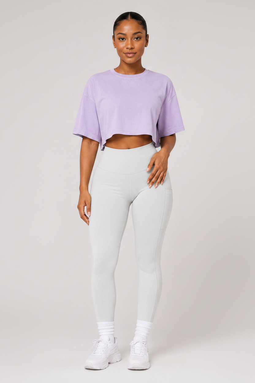 Buttery High Waist Yoga Leggings White