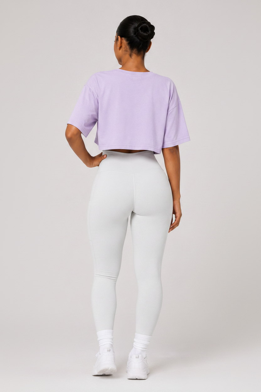 Buttery High Waist Yoga Leggings White