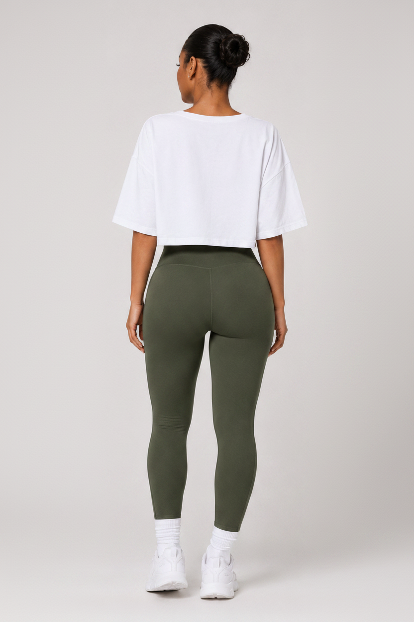 Buttery High Waist Yoga Leggings Green