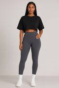 Tummy Control High Waist Leggings Grey