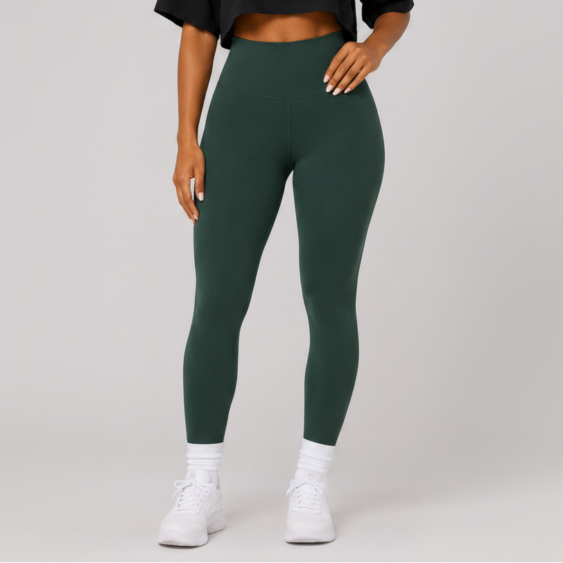 Tummy Control High Waist Leggings Green