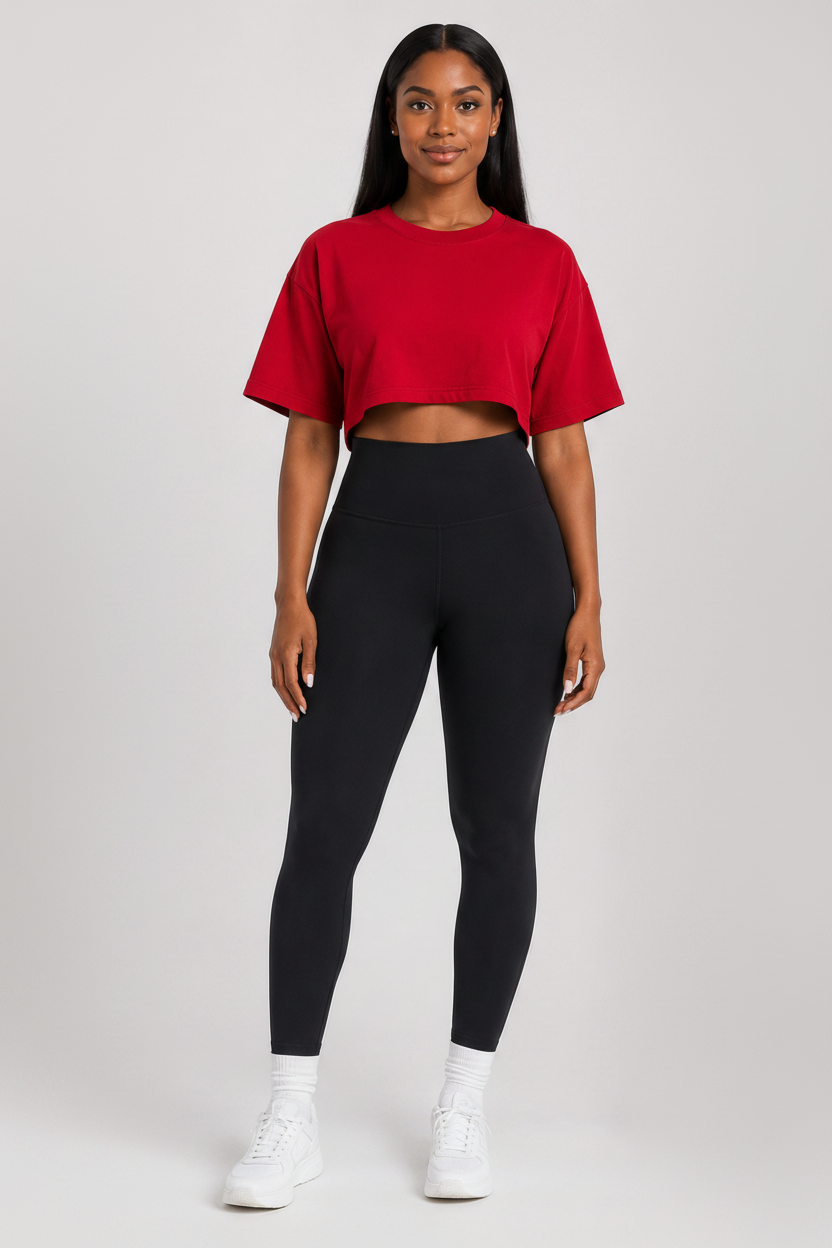 Tummy Control High Waist Leggings Black