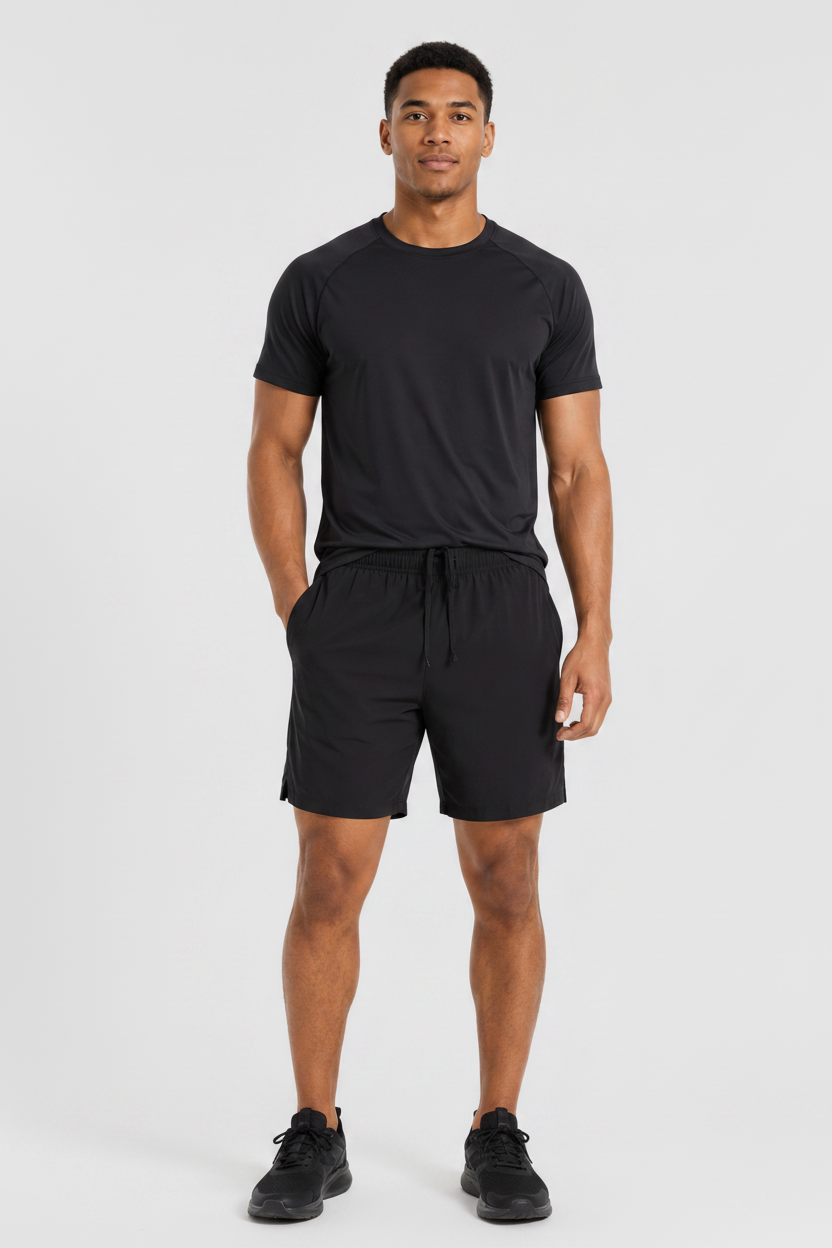 7" Quick Dry Training Shorts Black