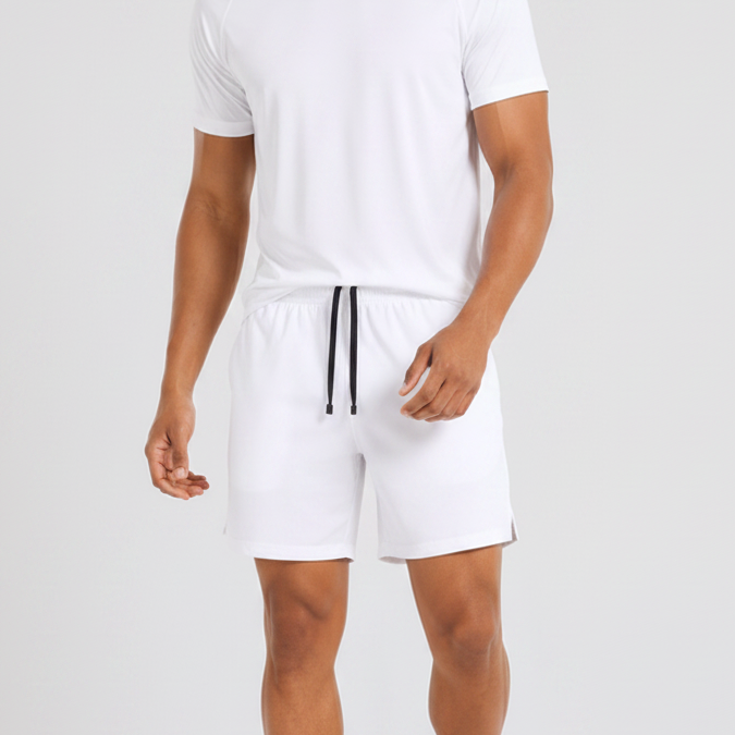 7" Quick Dry Training Shorts White
