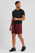 7" Quick Dry Training Shorts Burgundy