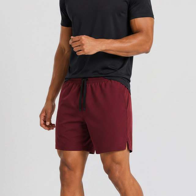 7" Quick Dry Training Shorts Burgundy