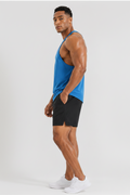 Bodybuilding Loose Stringer Tank Blue