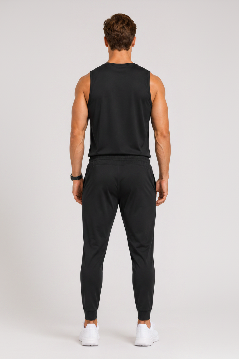 Lightweight Athletic Training Joggers Black
