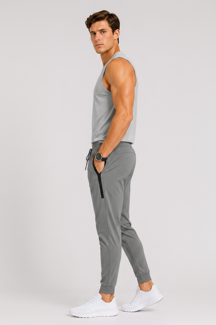 Lightweight Athletic Training Joggers Grey