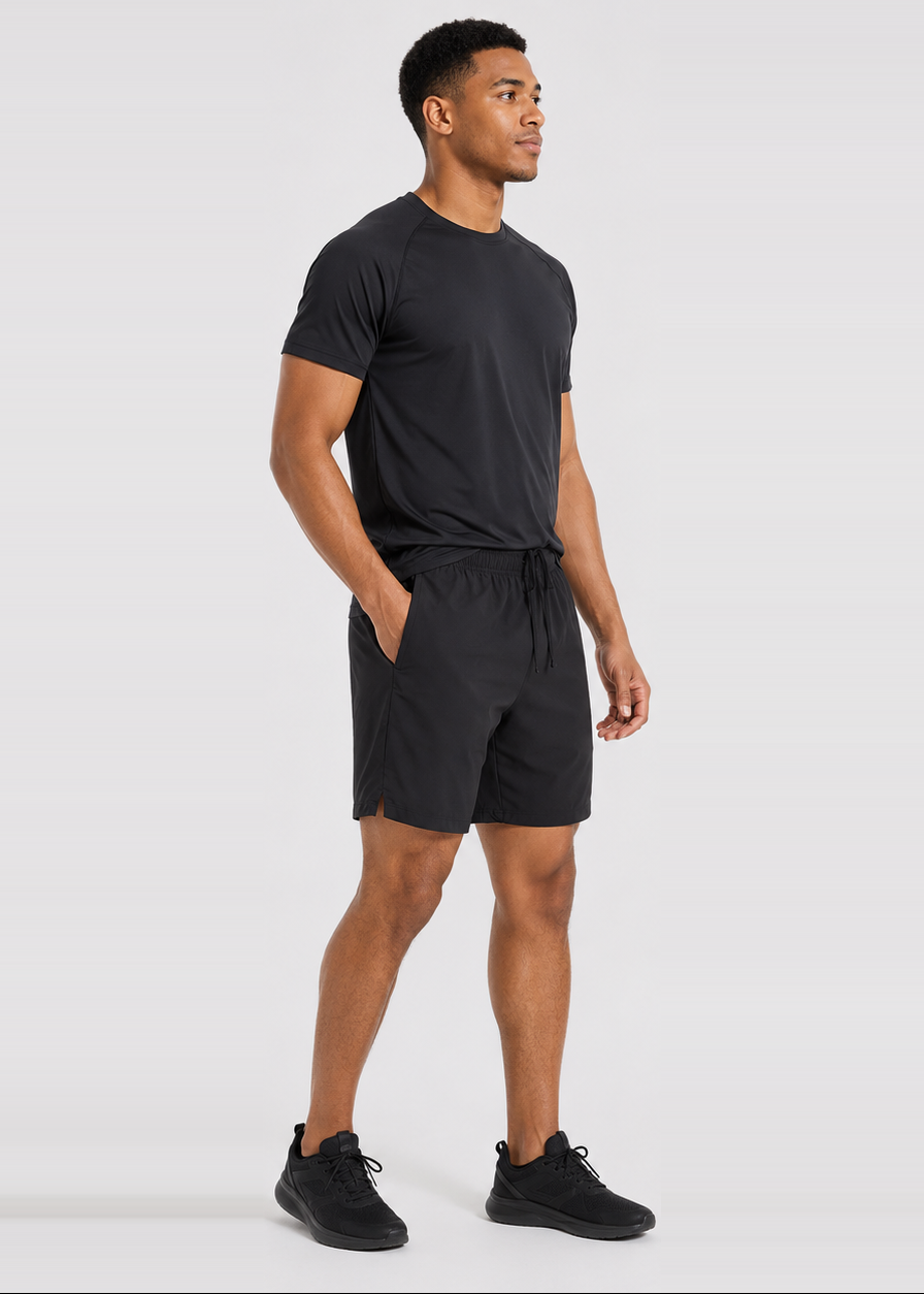 7" Quick Dry Training Shorts Black