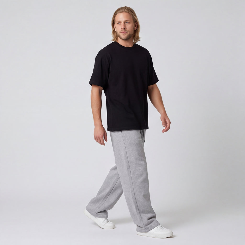 Heavyweight Boxy Cotton Tee Black