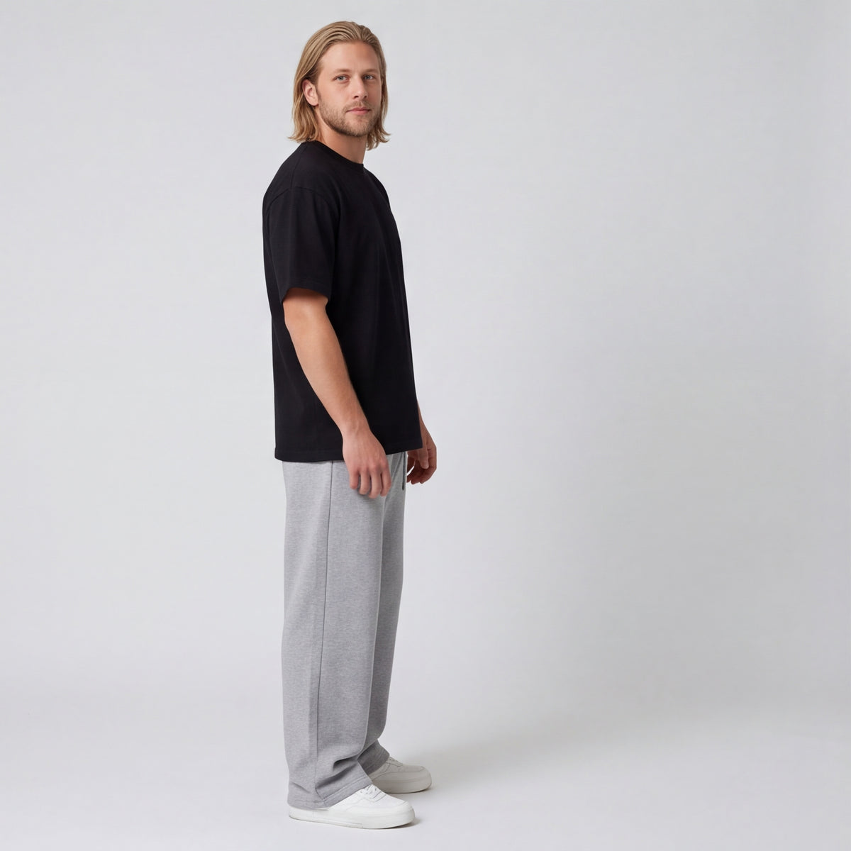 Heavyweight Boxy Cotton Tee Black
