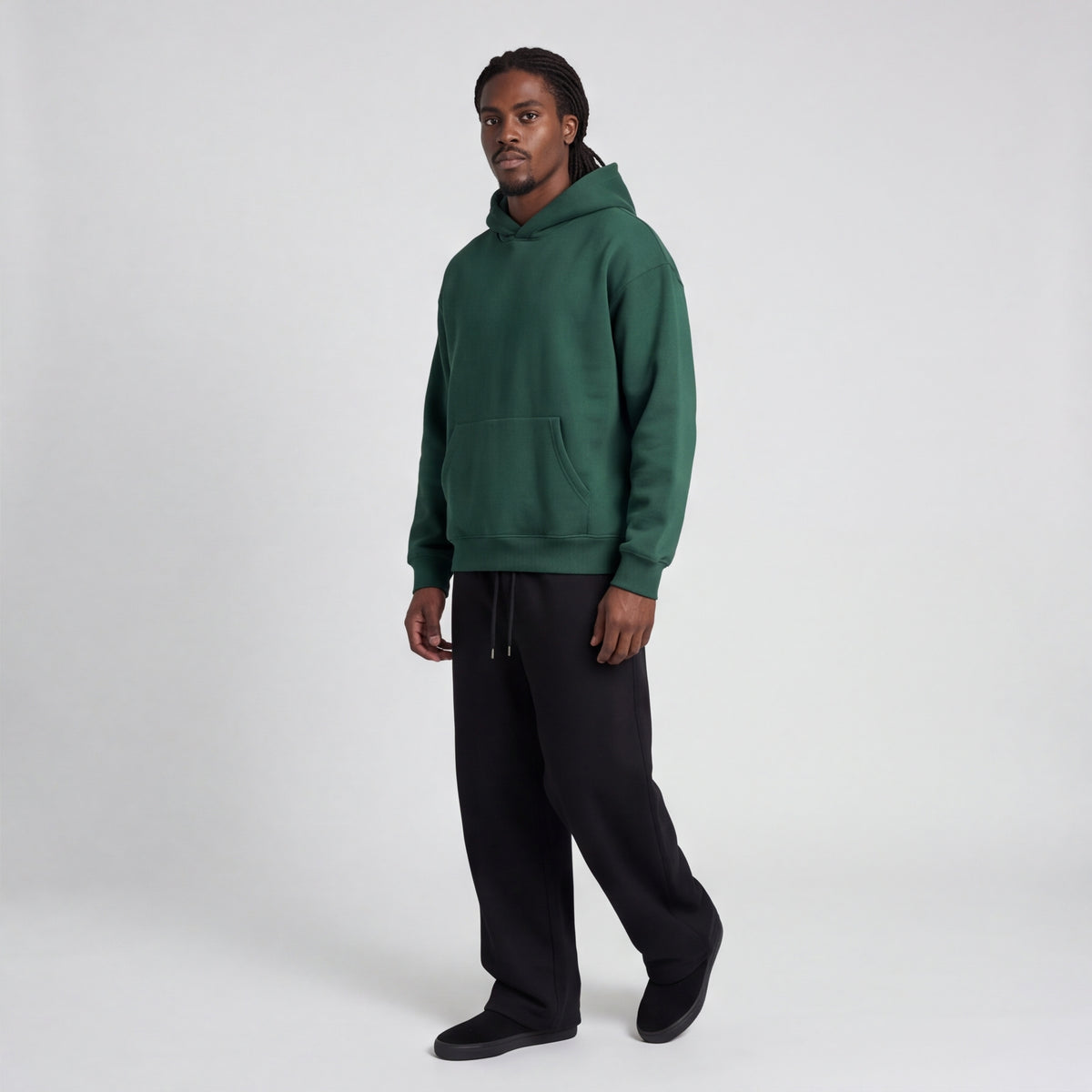 Heavyweight Fleece Pullover Hoodie Green