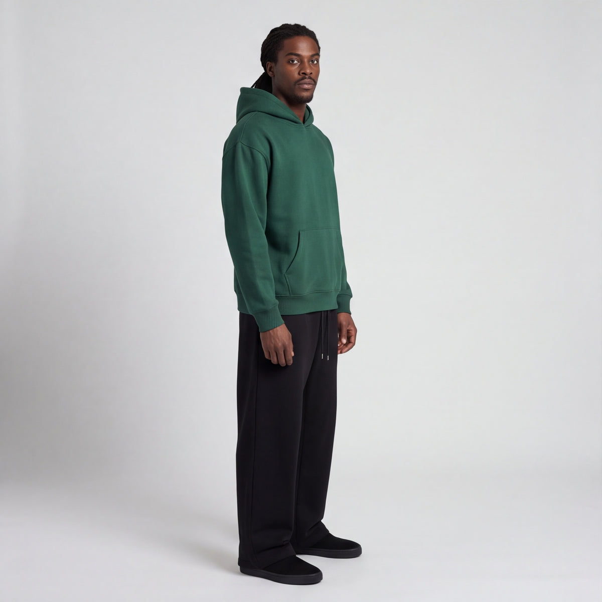 Heavyweight Fleece Pullover Hoodie Green