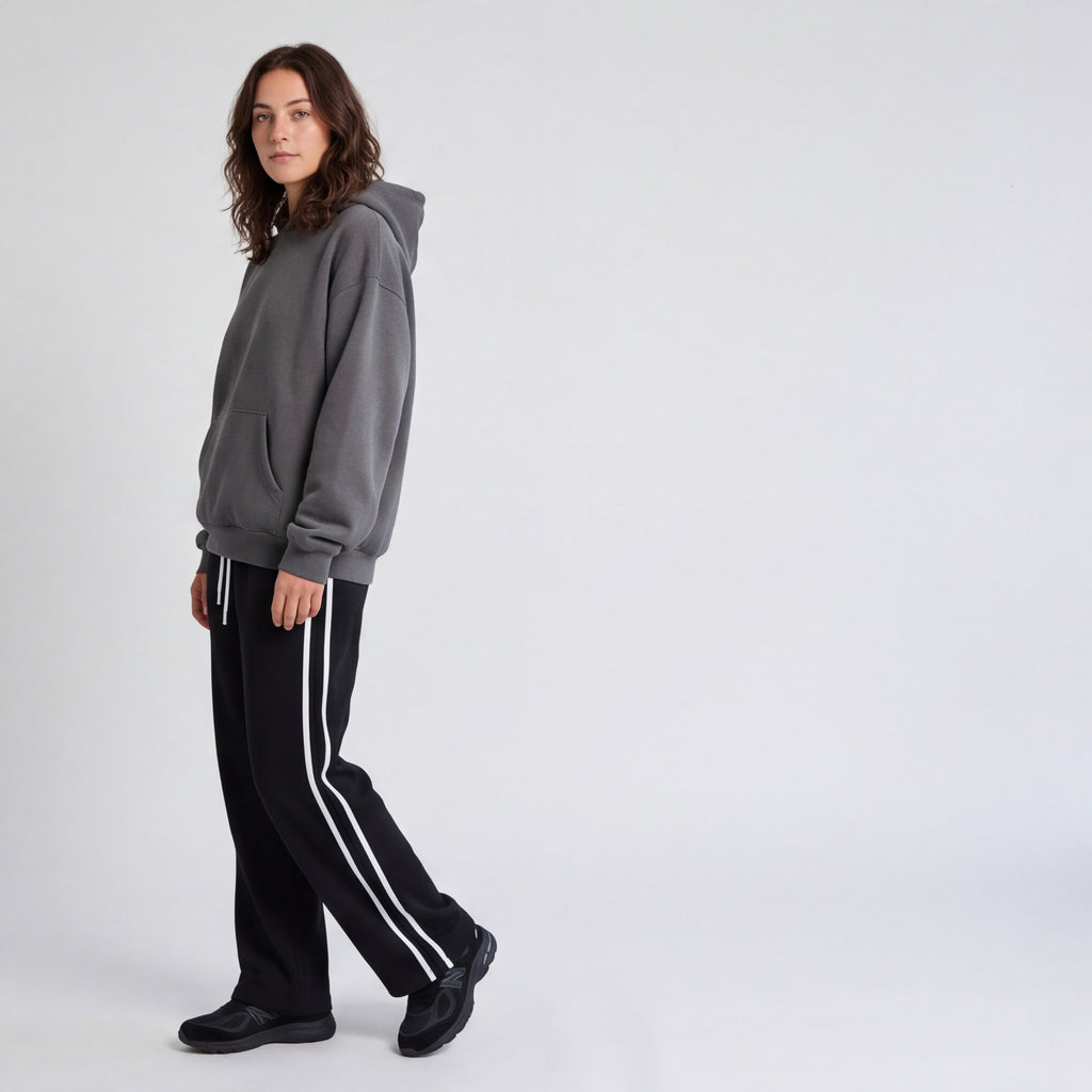 Heavyweight Fleece Pullover Hoodie Grey