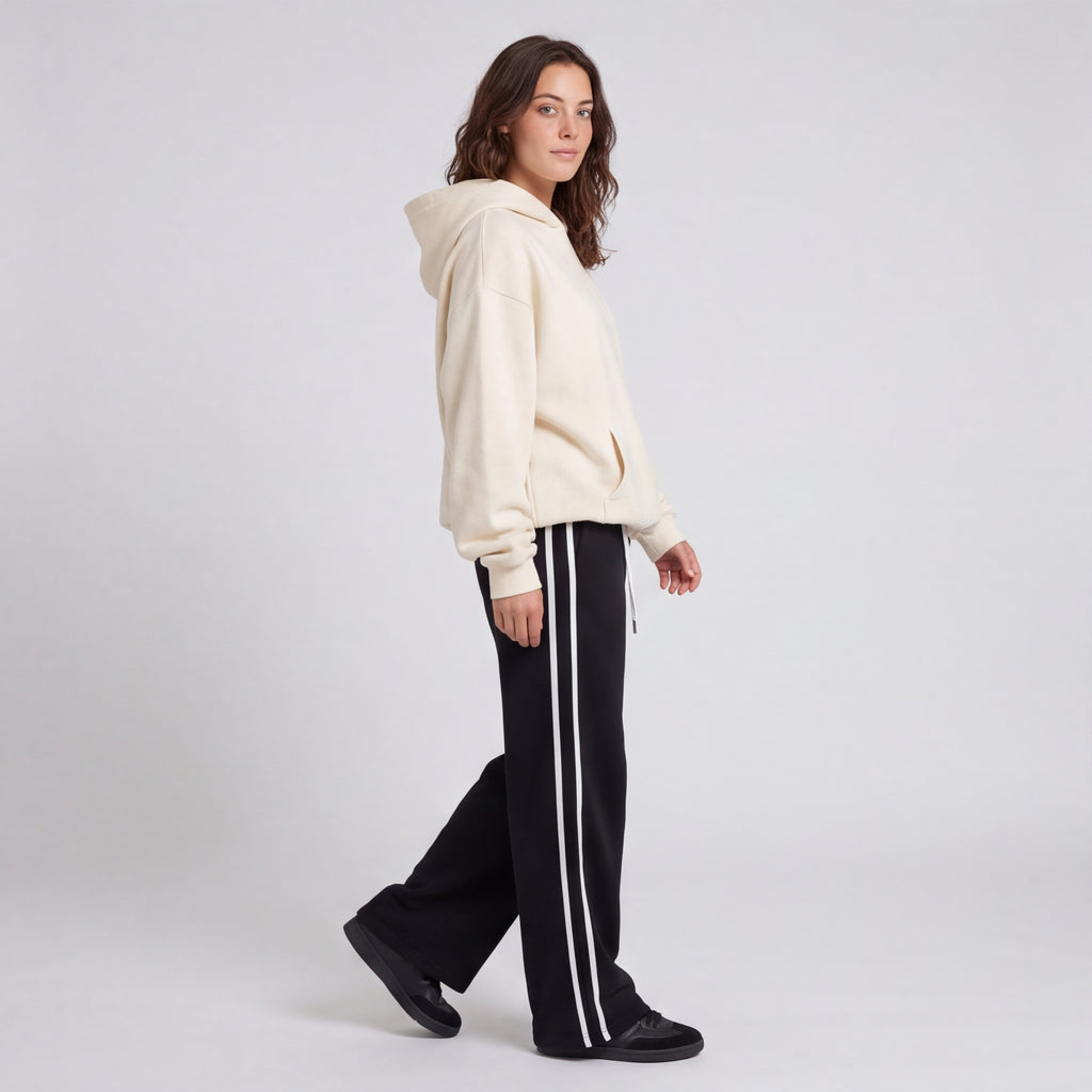 Heavyweight Fleece Pullover Hoodie Apricot