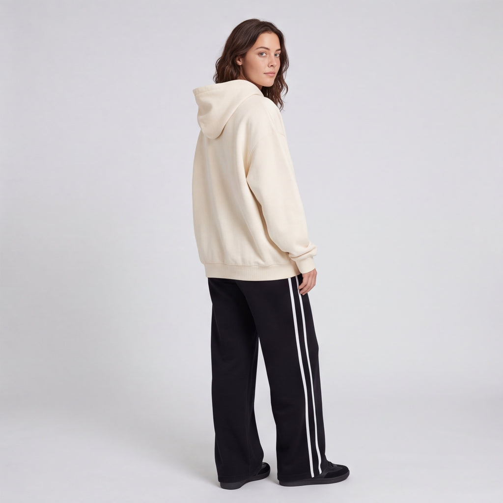 Heavyweight Fleece Pullover Hoodie Apricot