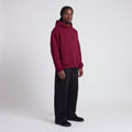 Heavyweight Fleece Pullover Hoodie Burgundy