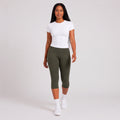 Buttery High Waist Capri Yoga Pants Green