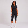 Buttery High Waist Capri Yoga Pants Black