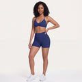 Women's Halter Bra & Shorts Training Set Navy