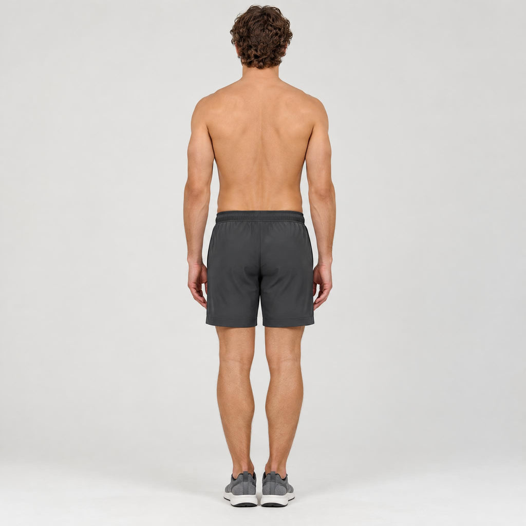 7" Zip Pocket Performance Shorts Dark Grey