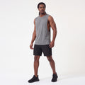 Muscle Cut Training Tank Grey