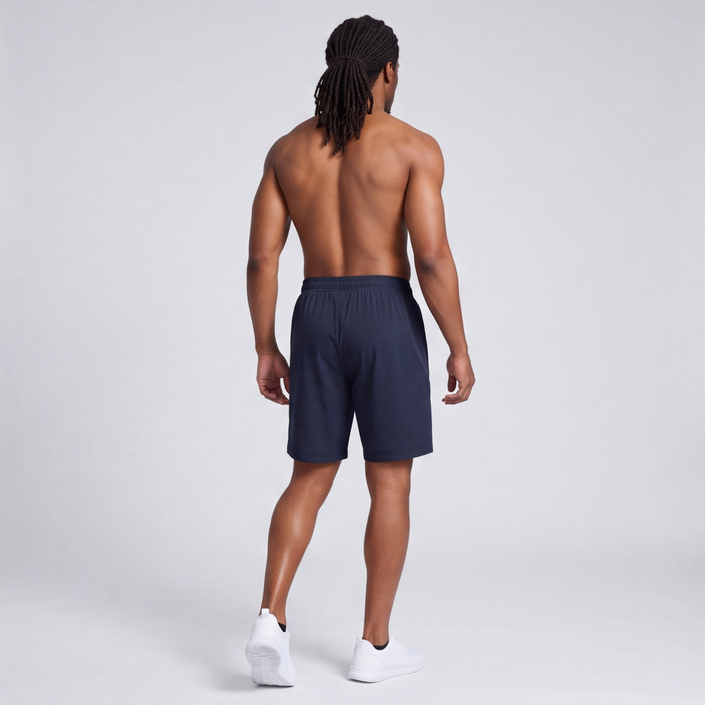 7" Zip Pocket Performance Shorts Navy