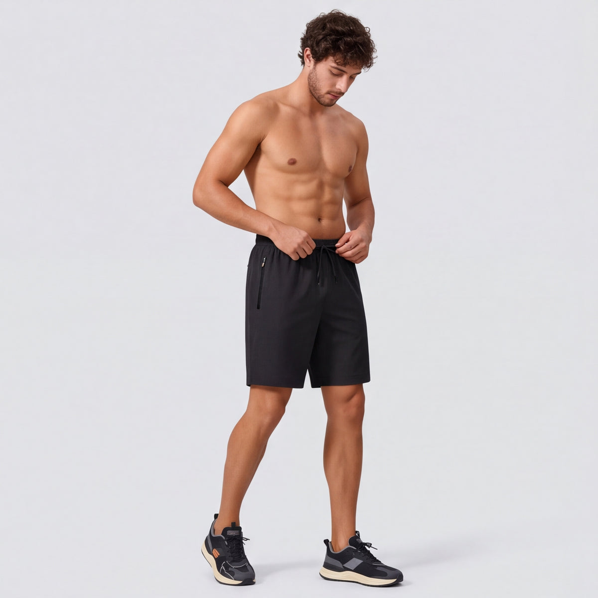 7" Zip Pocket Performance Shorts Black