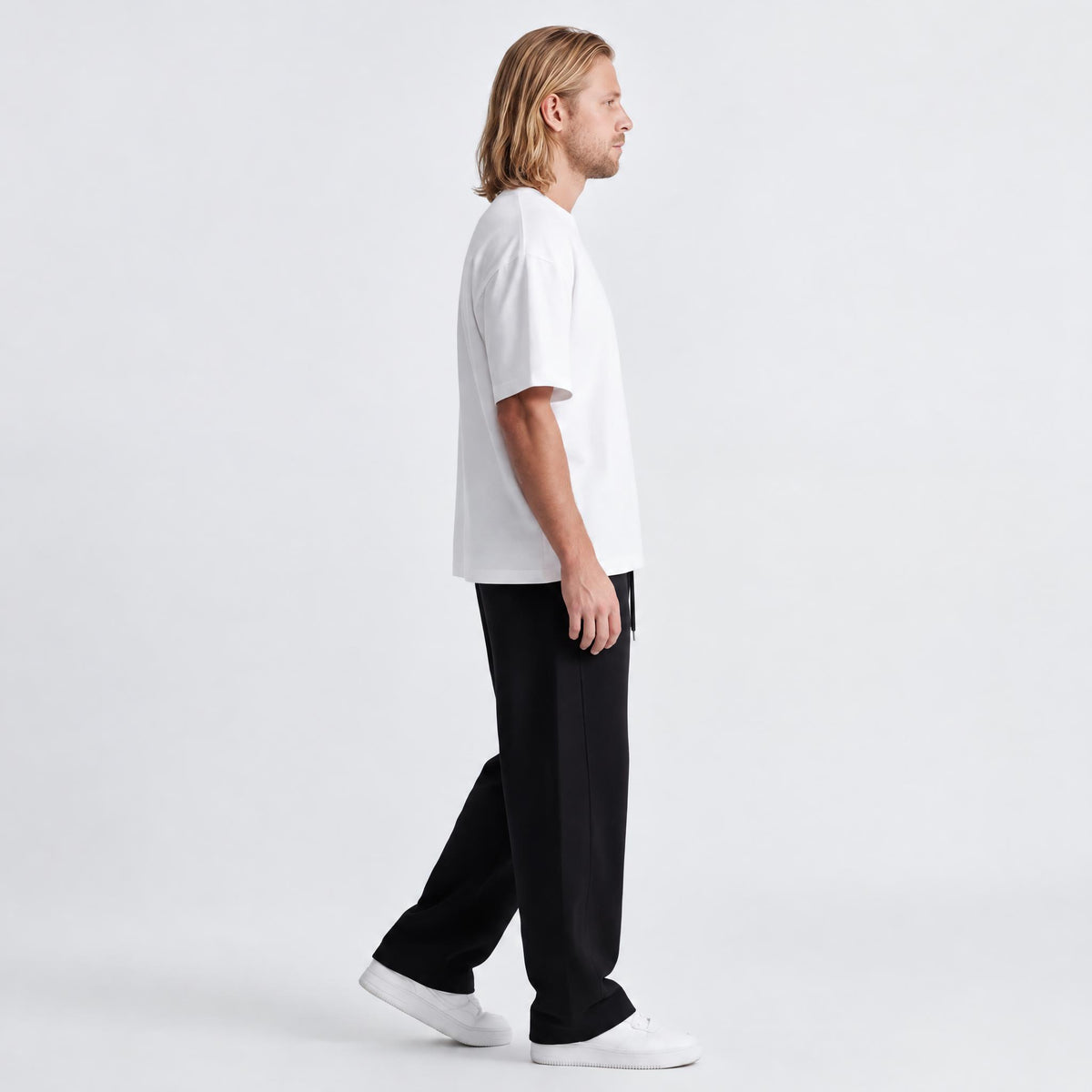 Heavyweight Boxy Cotton Tee White