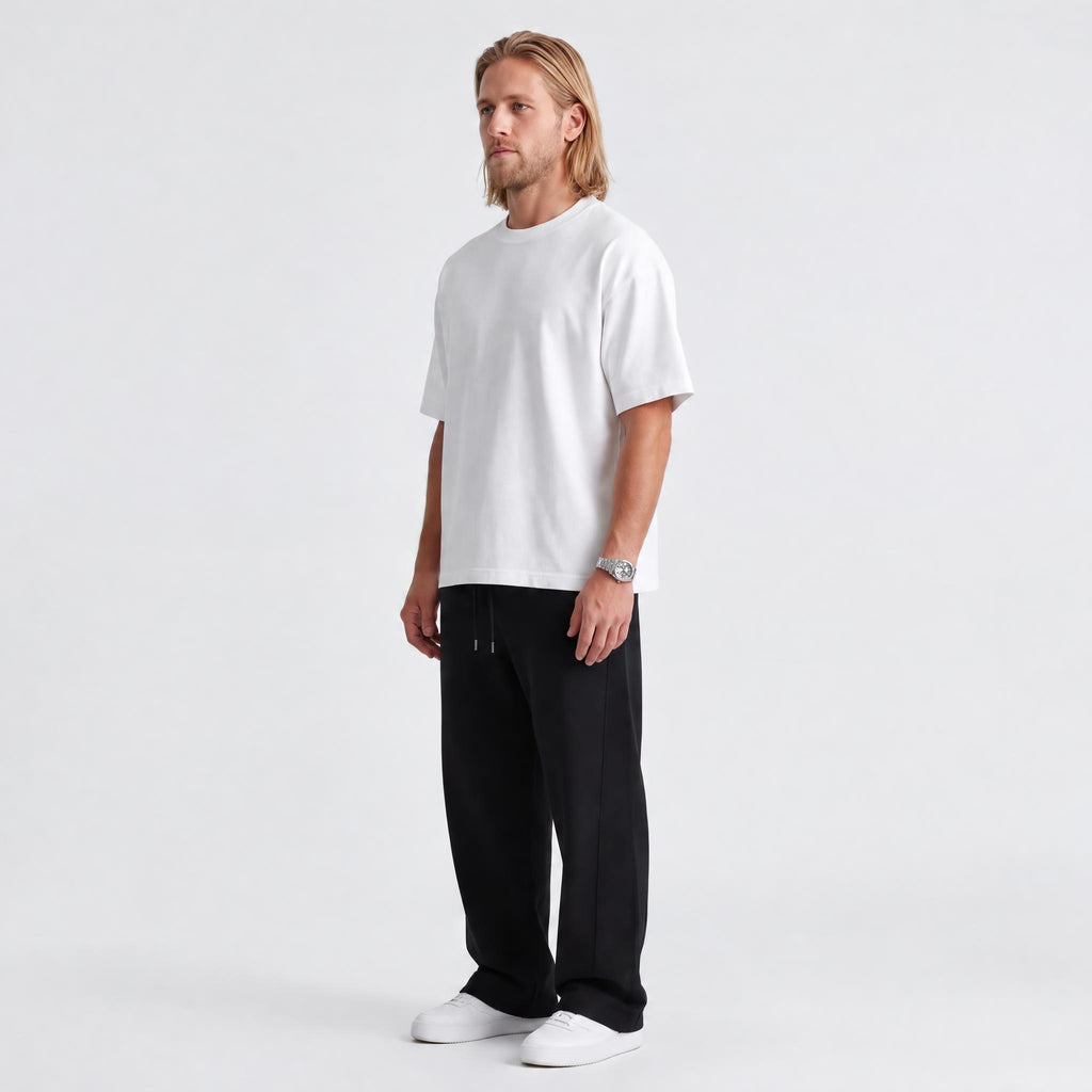 Heavyweight Boxy Cotton Tee White