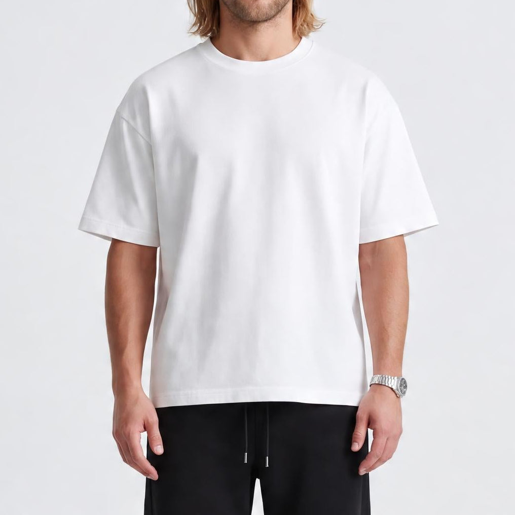 Heavyweight Boxy Cotton Tee White